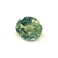 0.52Crt 5.2mmx4.4mm Natural Untreated Green Sapphire Gemstone Minimalist Ring/Pendent Silver Jewelry Gift for Sister | Unheated Loose Stone