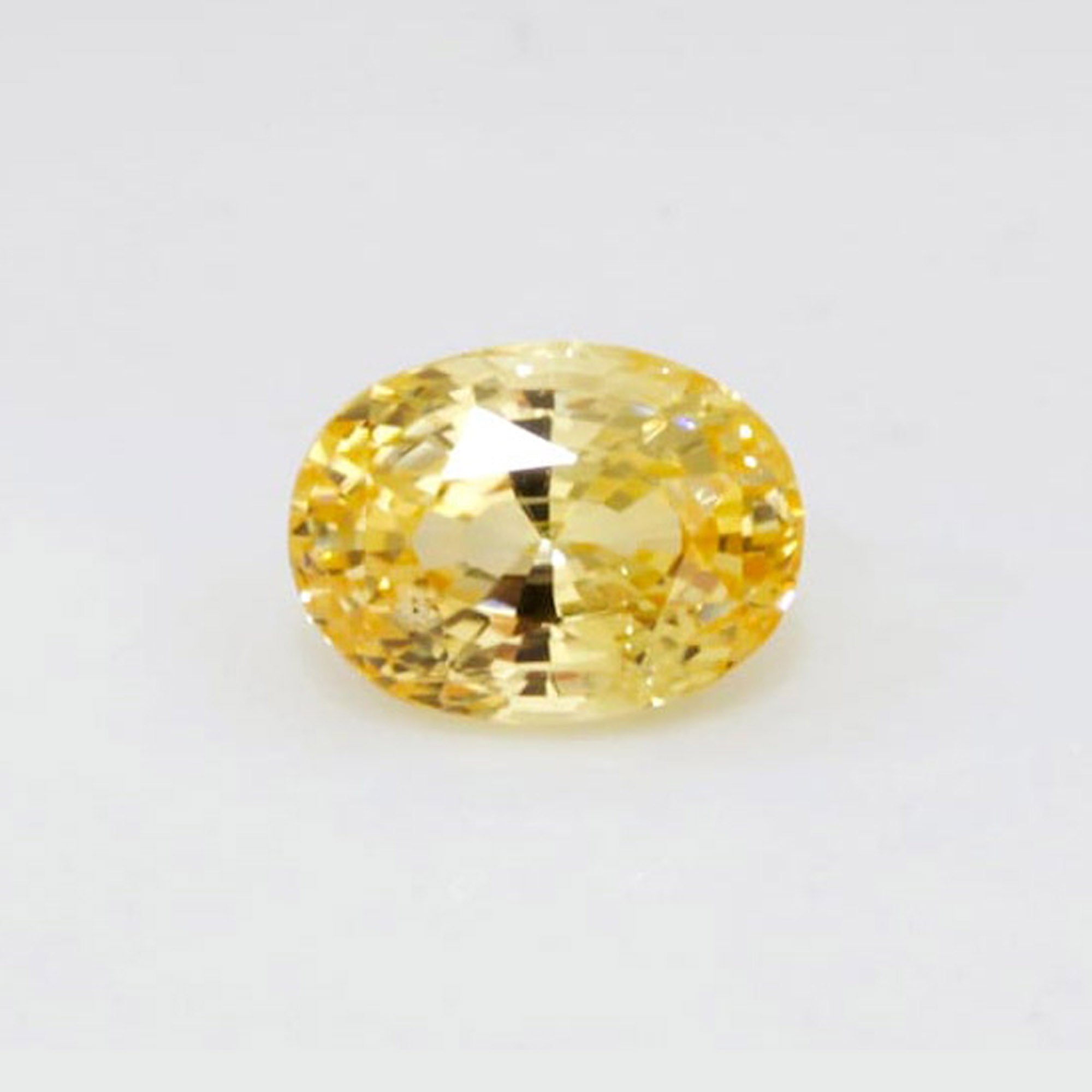 3.01Carat Natural Yellow Sapphire Oval Cut Golden Yellow Very Good Luster | Unheated Loose Stone