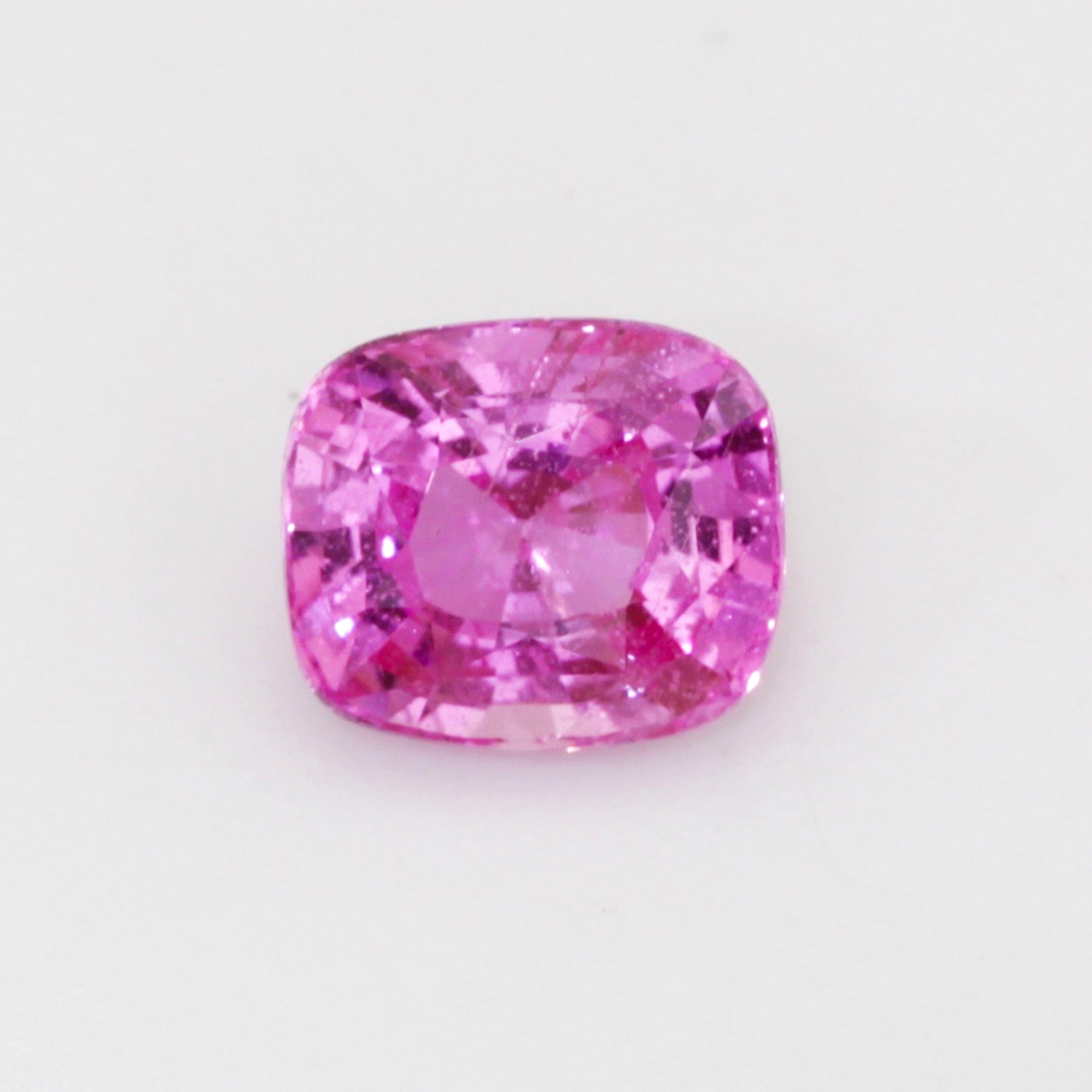 1.38Carat Natural Pink Sapphire Gemstone Cushion Cut Lovely Deep Rose Pink Color With Very Good Luster | Heated Loose Stone