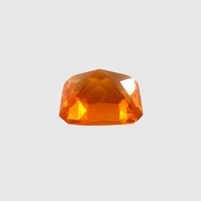 10.01Carat Natural Orange Sapphire Radiant Good Luster Lovely Orange Color 18k White Gold Ring For her Anniversary | Heated Loose Stone