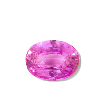 Eye clean vivid pink sapphire showing excellent brilliance and luster