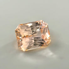 1.53ct Padparadscha sapphire radiant cut peach pink orange Ceylon stone