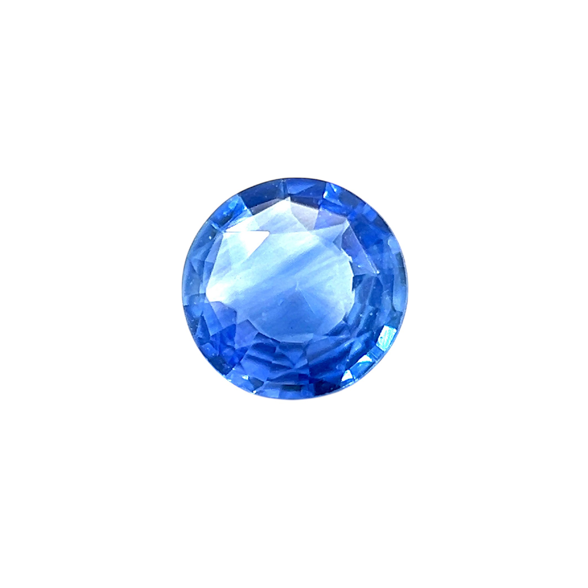 4.9mm Calibrated Round Natural Blue Sapphire for Minimalist 14k Yellow Gold Ring Birthday Gift Ring for Her Graduation | Heated Loose Stone
