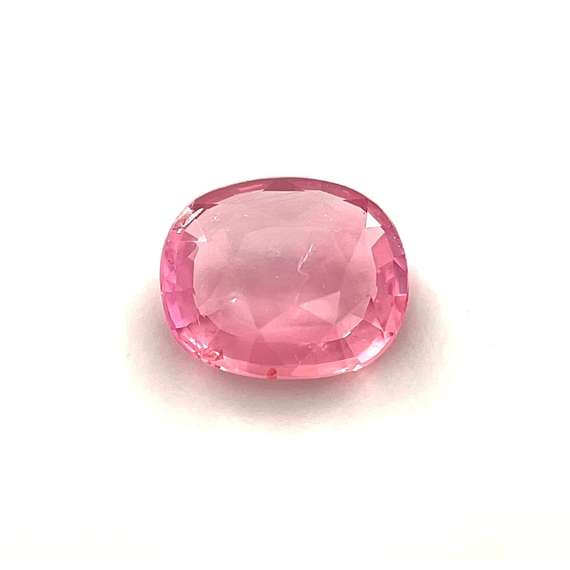 1.23Crts Natural Rare Padparadscha Sapphire Cushion Cut Gold, Diamond Jewelry Engagement/Wedding/Birthday gift for her | Heated Loose Stone