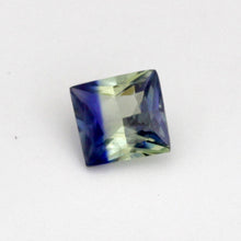 1.06 Carat Natural Blue Yellow Sapphire Princess Cut Heated