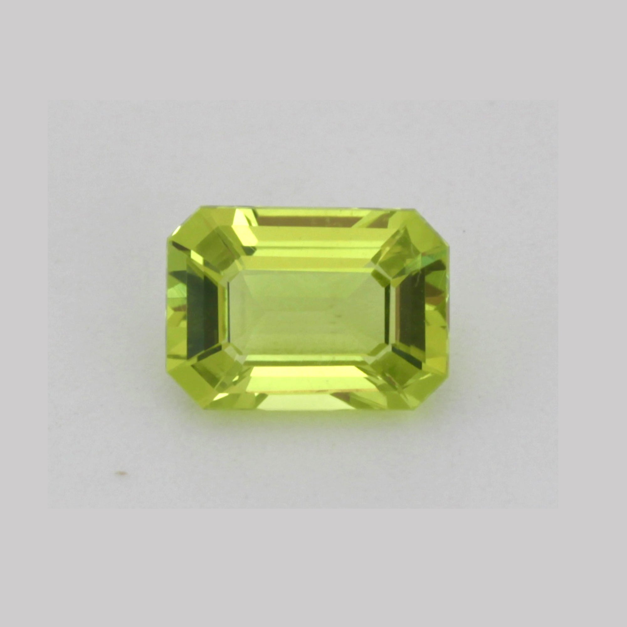 1.48Carat Natural Neon Green Chrysoberyl Gemstone Emerald Cut Neon Green Brilliant Luster Loupe Clean | Unheated Loose Stone