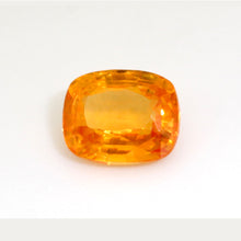 0.87Carat Natural Orange Sapphire Gemstone Cushion Cut