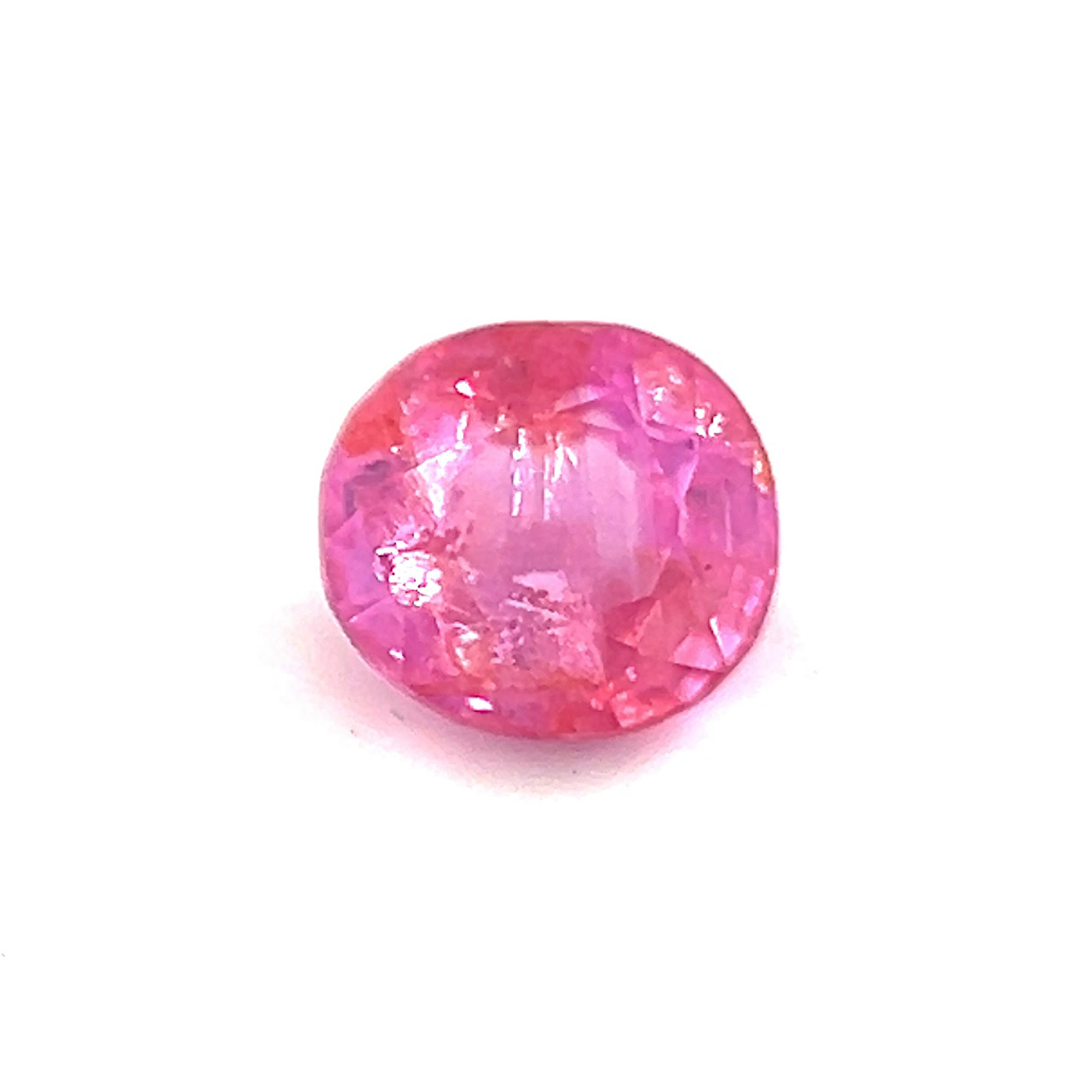 0.51Crts 4.4mmX4.0mm Natural Rare Padparadscha Sapphire Gemstone Oval Good Luster for Minimalist Ring Day to Day Wear | Heated Loose Stone