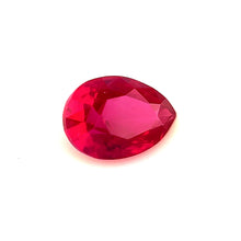 1.04 Carat Natural Unheated Mozambique Ruby Pigeon's Blood Red Pear Cut Brilliant Luster