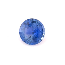 0.59 Carat Natural Blue Sapphire Gemstone Unheated Round Cut Excellent Cut Good Color Brilliant Luster Loose Stone