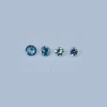 1.44Carat 4Pcs Natural Green Sapphire Teal Sapphire Gemstone Pastel Shade Round Cut Brilliant Luster Excellent Cutting| Unheated Loose Stone