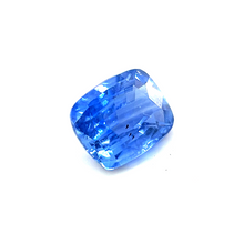 5mmx3.7mm Cushion Natural Blue Sapphire for Platinum Minimalist Ring Birthday Gift, Ring for Her Graduation, Wedding | Heated Loose Stone