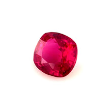 Natural 1.00Carat Untreated Mozambique Ruby Gemstone Vivid Red to Pigeon's Blood Square Cushion Brilliant Luster | Unheated Loose Stone