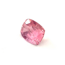 0.63Crts Natural Rare Padparadscha Sapphire Cushion 18K White Gold Minimalist Engagement/ Wedding/ Birthday Gift for Her |Heated Loose Stone