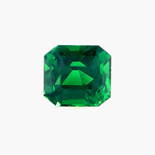  1.05 Carat Natural Tsavorite Ascher Cut Vivid Green Brilliant Luster