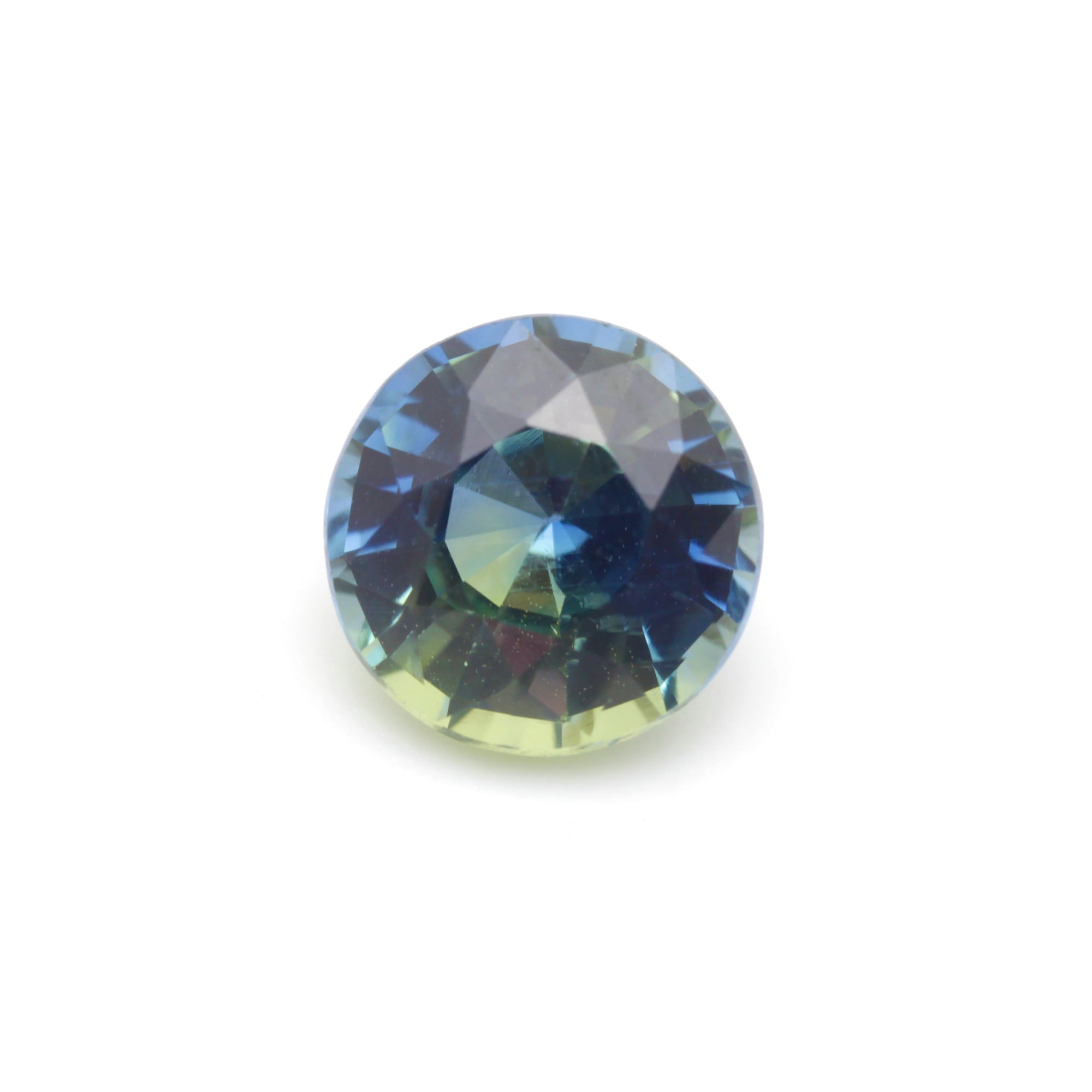 1.11Carat Natural Teal Sapphire Blue Green Sapphire Gemstone Round Cut Brilliant Luster Loupe Clean Excellent Cutting | Unheated Loose Stone
