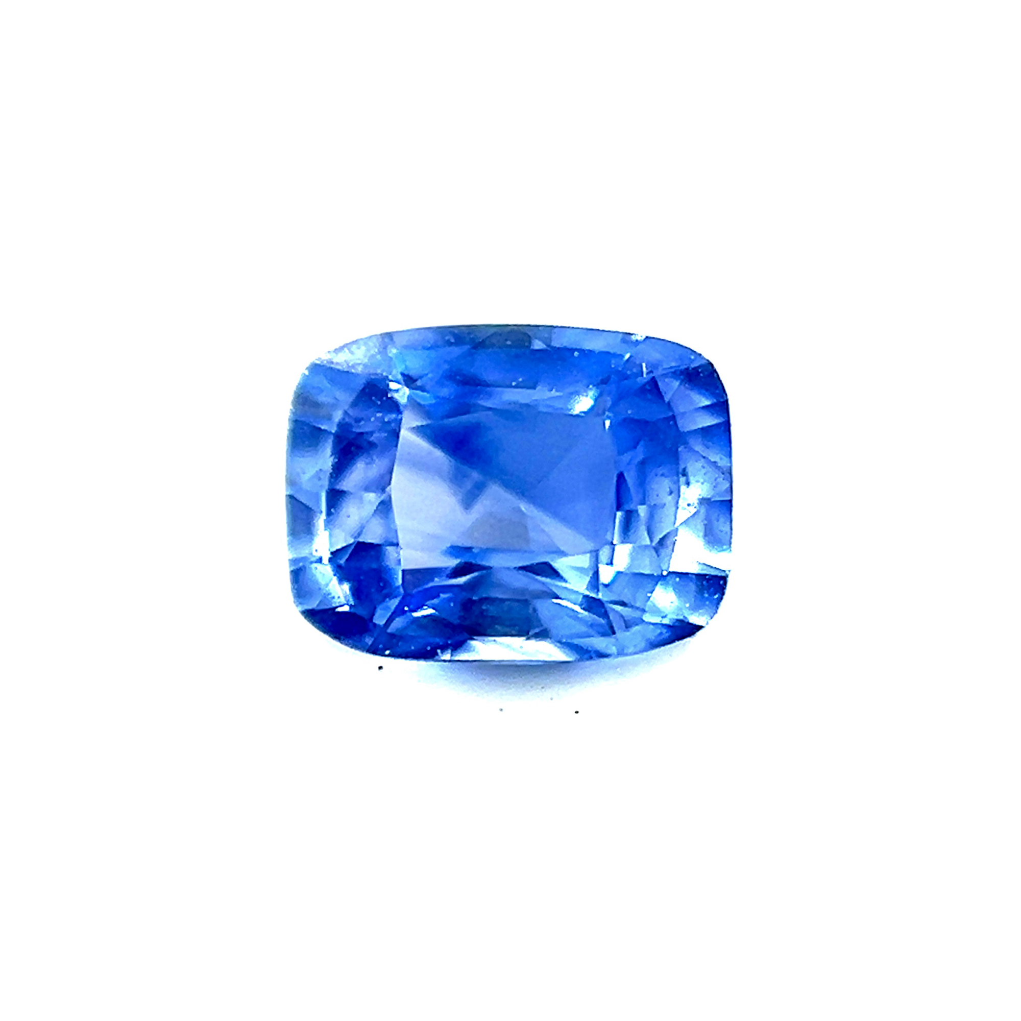 5mmx3.8mm Cushion Natural Blue Sapphire for Platinum Minimalist Ring Birthday Gift, Ring for Her Graduation, Engagement | Heated Loose Stone