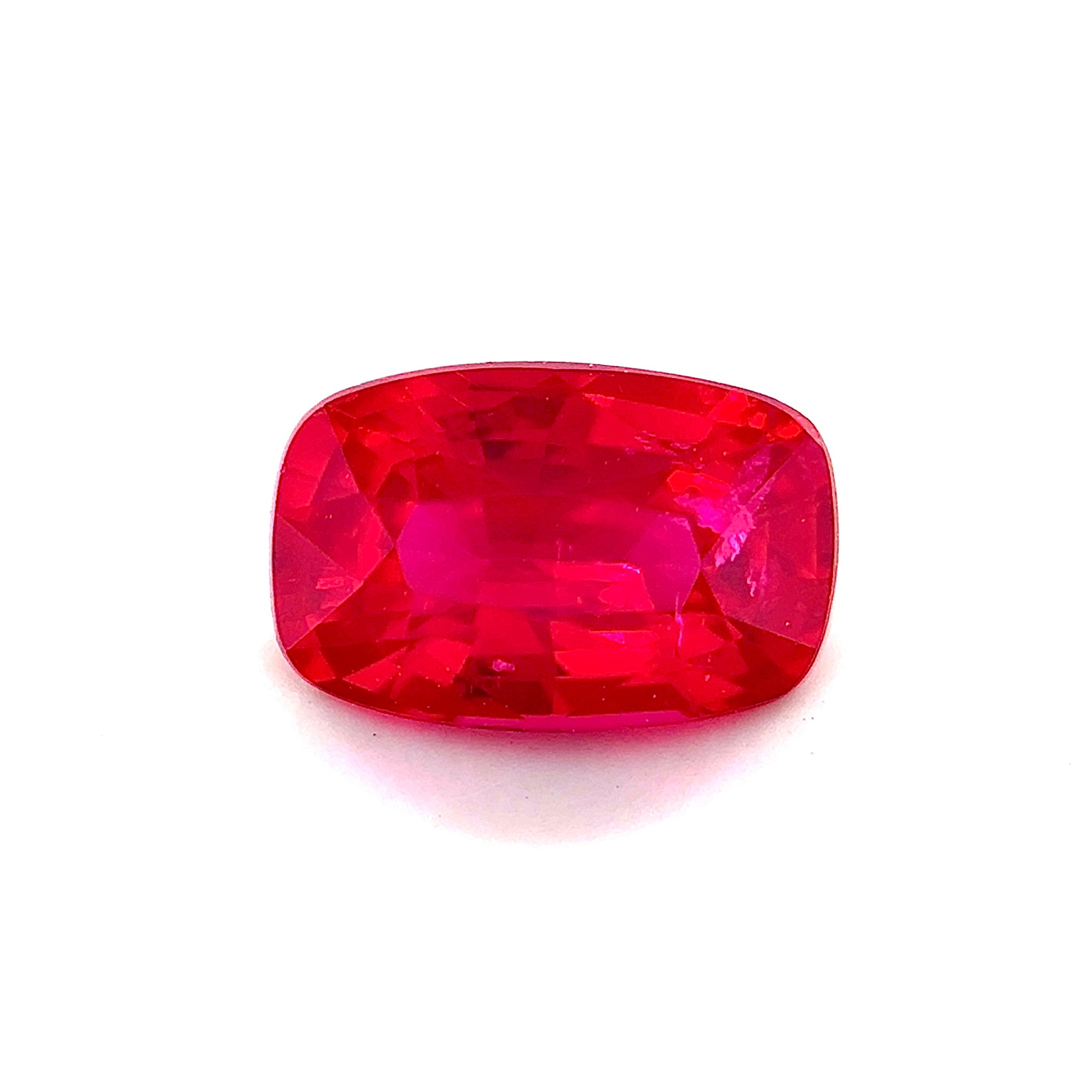 PREMIUM 0.83Carat Natural Unheated Mozambique Ruby Gemstone TOP Pigeon Red Cushion Cut Brilliant Luster Big Face | Unheated Loose Stone