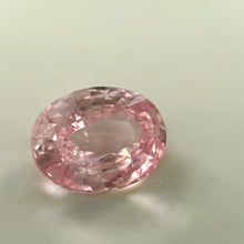 Loupe clean padparadscha sapphire sparkling luster