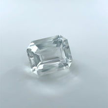Colorless Sri Lanka white sapphire emerald cut loose gemstone