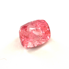 0.80Crts Natural Rare Padparadscha Sapphire Cushion 18K White Gold Diamond Engagement/ Wedding/ Birthday gift for her | Heated Loose Stone