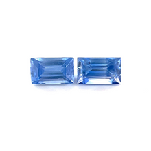 5mmx3mm Calibrated Emerald Cut Natural Blue Sapphire Gemstone Pair for 18k Yellow Gold Earring Excellent Cut & Luster | Heated Loose Stone