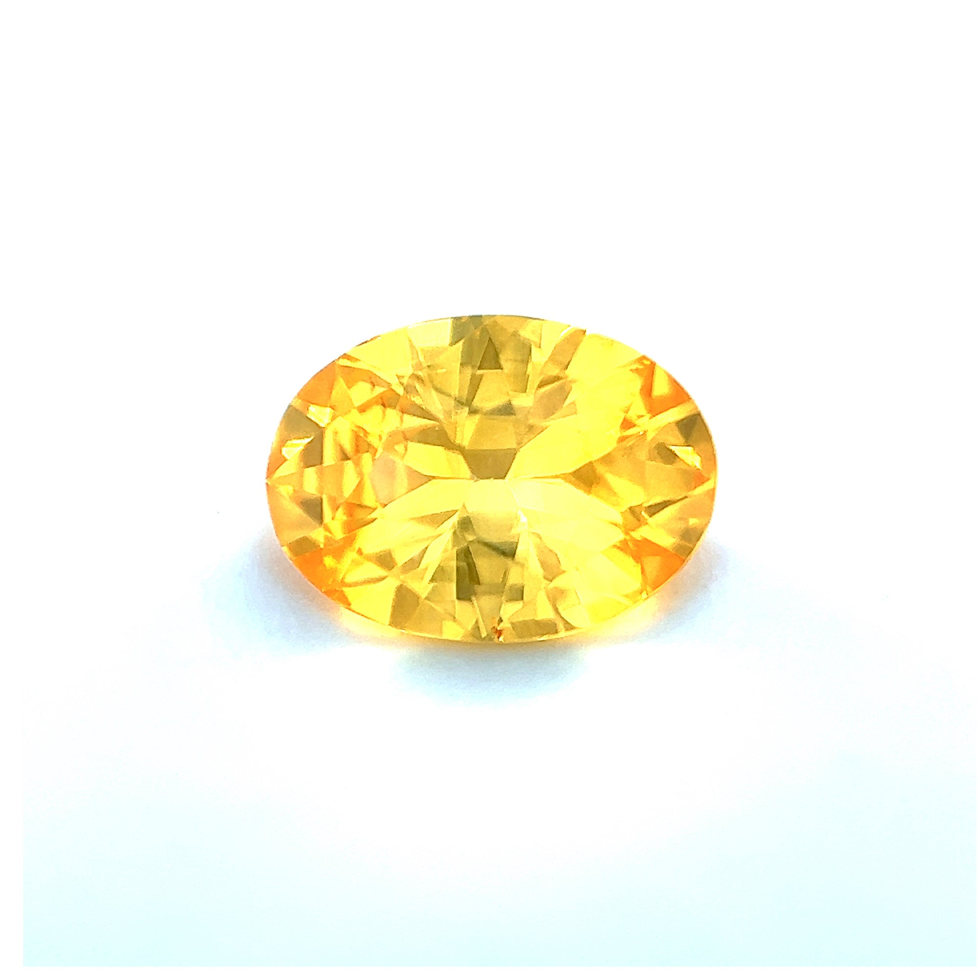 2.03Carat Natural Canary Yellow Sapphire Oval Cut Brilliant Luster Loupe Clean Premium Quality Stone Anniversary Ring | Heated Loose Stone