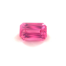 1.00Carat Natural LOUPE CLEAN Mahengi Pinkish Red Spinel Emerald Cut Brilliant Luster 18k Yellow Gold Spinel Ring | Unheated Loose Stone