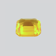 PREMIUM Loupe Clean 2.01Carat Natural Yellow Sapphire Ascher Cut Brilliant Luster CANARY YELLOW 14K White Gold Ring | Heated Loose Stone