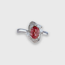 CERTIFIED UNHEATED PADPARADSCHA Sapphire High Quality Platinum Ring with Diamonds / Engagement Ring/ Platinum ring/ Gemstone Rings