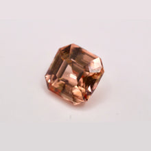 0.99 Carat Natural Padparadscha Sapphire Gemstone Sunset Color Loupe Clean Asscher Cut