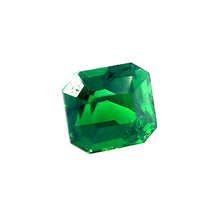  1.05 Carat Natural Tsavorite Ascher Cut Vivid Green Brilliant Luster