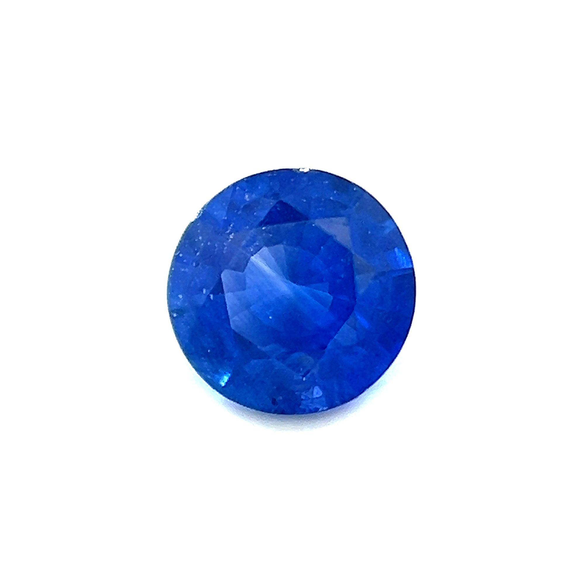 4.5mm Calibrated Round Natural Royal Blue Sapphire for Minimalist 14k White Gold Ring Birthday Gift Ring for Engagement | Heated Loose Stone