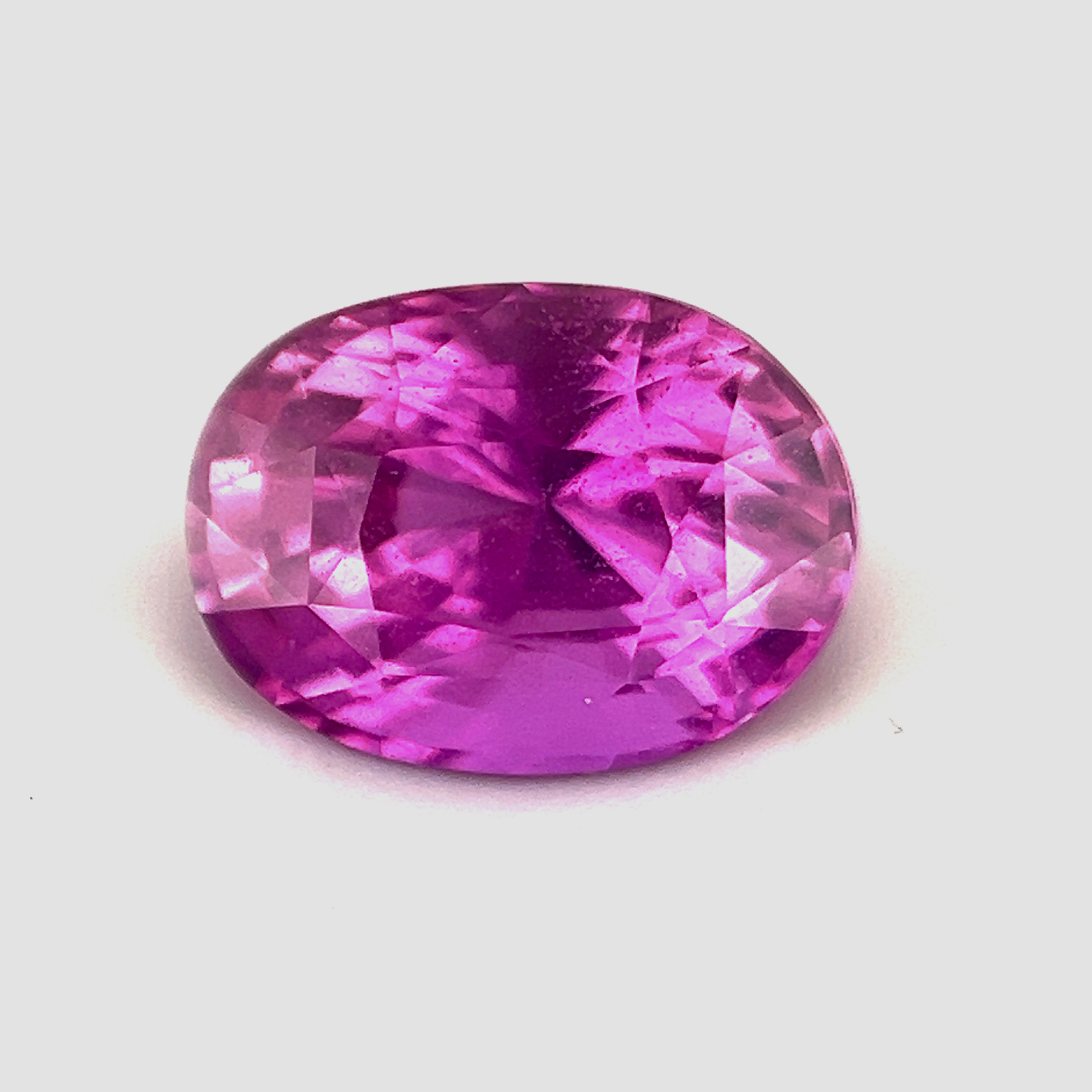 Untreated 3.56Carat Natural Ultra Rare Vivid Pink Sapphire Gemstone Ring for her Oval Brilliant Luster Exquisite Color| Heated Loose Stone