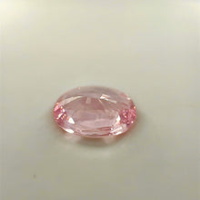 Unheated padparadscha sapphire brilliant face-up
