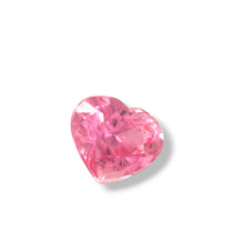 2.13 Carat Untreated Padparadscha Sapphire, Heart Cut, Loupe Clean, Radiant Pink-Orange Gem Symbolizing Love Perfect for Engagement Rings