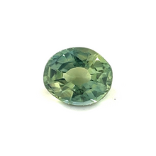 0.52Crt 5.2mmx4.4mm Natural Untreated Green Sapphire Gemstone Minimalist Ring/Pendent Silver Jewelry Gift for Sister | Unheated Loose Stone