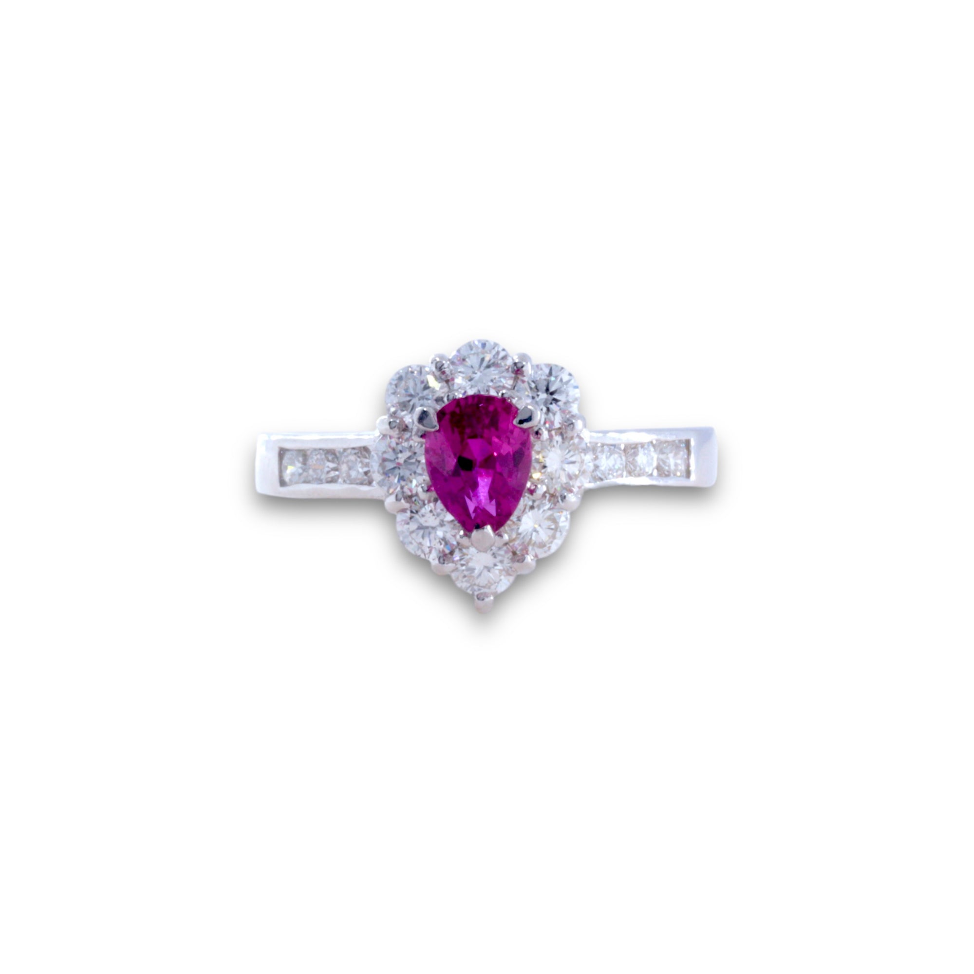 UNHEATED CERTIFIED Ruby High Quality Platinum Ring with Diamonds / Engagement Ring/ Platinum ring/ Gemstone Rings