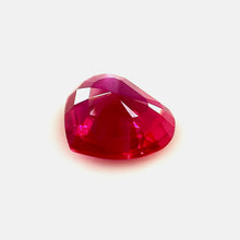 Unheated 2.03Carat Mozambique Ruby Natural Gemstone Pigeon Blood to Vivid Red Heart Shape Brilliant Luster Top Stone | Unheated Loose Stone