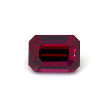 4.78Carat Natural Rhodolite Garnet Gemstone Emerald Cut Brilliant Luster Vibrant Purplish pink Loupe Clean TOP STONE | Unheated Loose Stone