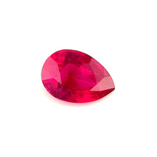 1.04 Carat Natural Unheated Mozambique Ruby Pigeon's Blood Red Pear Cut Brilliant Luster