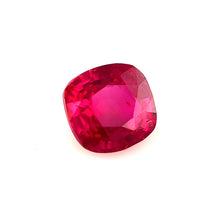 Natural 1.00Carat Untreated Mozambique Ruby Gemstone Vivid Red to Pigeon's Blood Square Cushion Brilliant Luster | Unheated Loose Stone