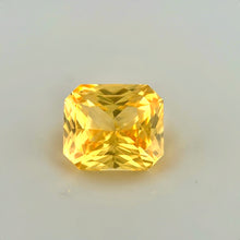 astrology grade yellow sapphire with vivid color and brilliant cut