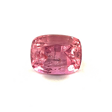 0.63Crts Natural Rare Padparadscha Sapphire Cushion 18K White Gold Minimalist Engagement/ Wedding/ Birthday Gift for Her |Heated Loose Stone