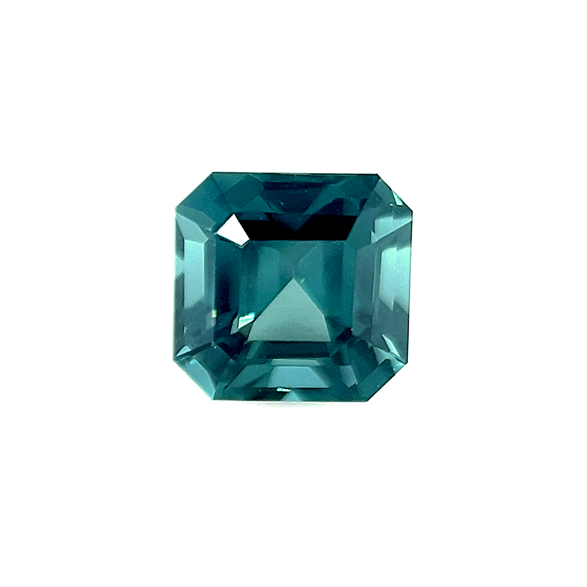 1.53Carat Natural Tanzania Green Spinel Teal Spinel Ascher Cut Loupe Clean Excellent Cutting Brilliant Luster | Unheated Loose Stone