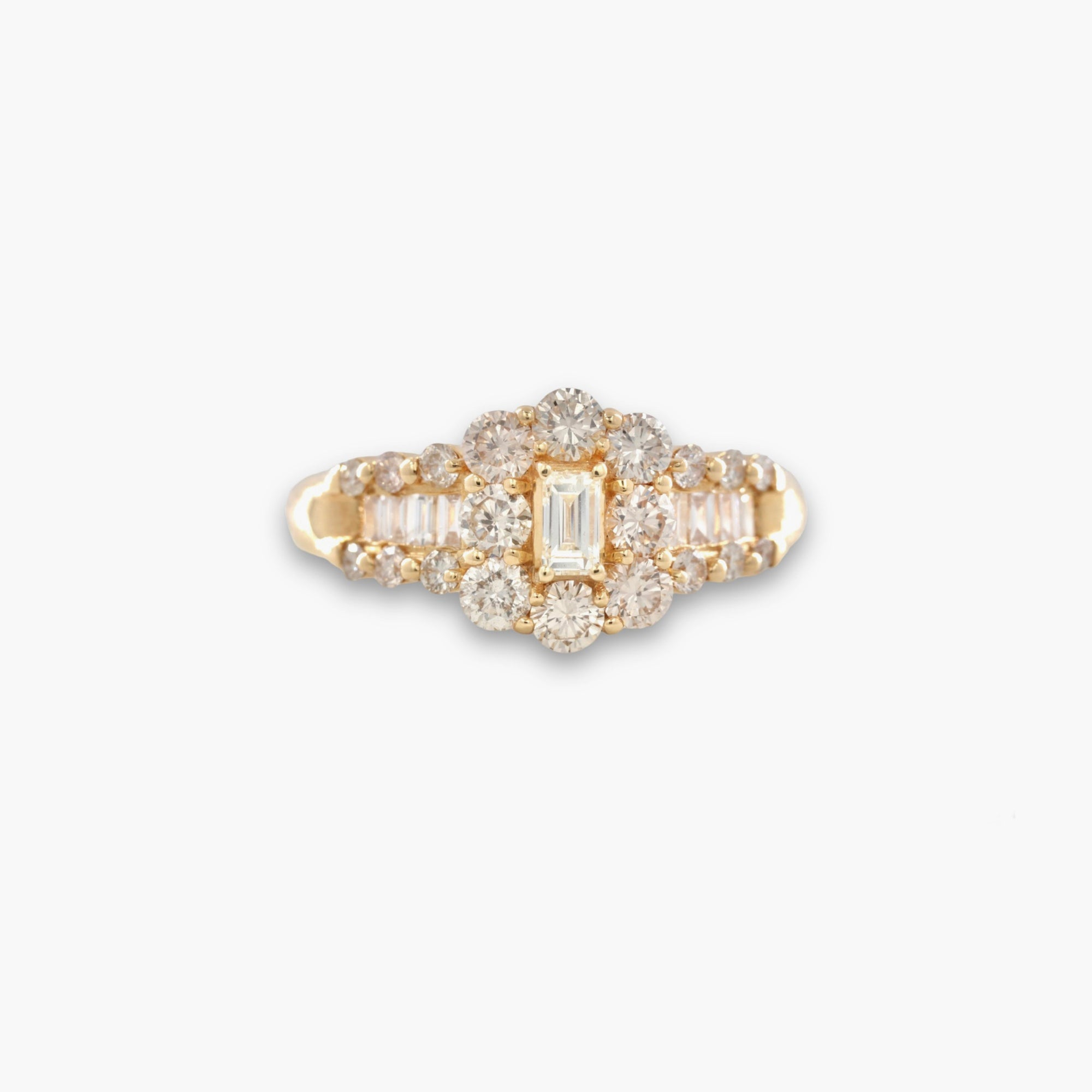 18K Yellow Gold High Quality VS Diamond Ring CERTIFICATION PROVIDED/ Engagement Ring/ Gold ring/ Rings