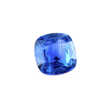 3.05Carat Natural Blue Sapphire Gemstone Cornflower Blue Square Cushion Cut Brilliant Luster, Sapphire Engagement Ring | Heated Loose Stone