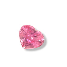 2.13 carat heart-cut Padparadscha sapphire — natural untreated gemstone with brilliant luster and loupe-clean clarity, photographed in daylight