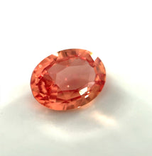 Unheated untreated Padparadscha sapphire 2.03 carat oval cut with excellent brilliance