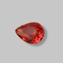 Unheated Padparadscha sapphire 1.07ct vivid pink orange pear cut Ceylon stone